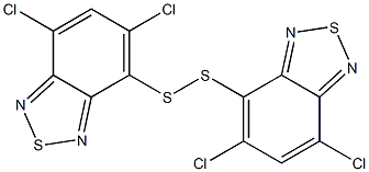 4,4'-Dithiobis(5,7-dichloro-2,1,3-benzothiadiazole) Struktur