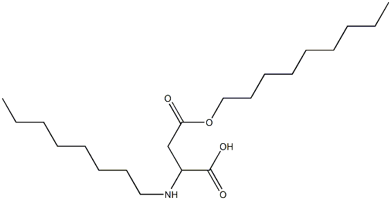 2-Octylamino-3-(nonyloxycarbonyl)propionic acid Struktur