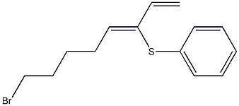 (3Z)-8-Bromo-3-(phenylthio)-1,3-octadiene Struktur