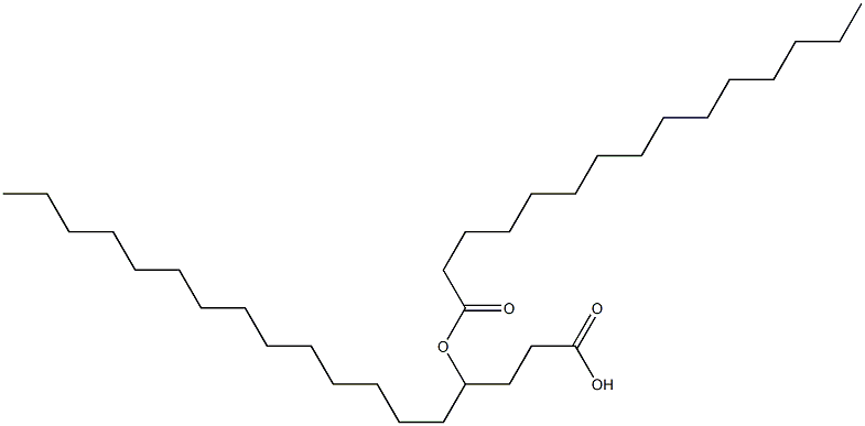 4-Pentadecanoyloxystearic acid Struktur