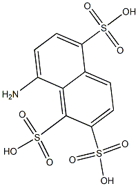 8-Amino-1,2,5-naphthalenetrisulfonic acid Struktur