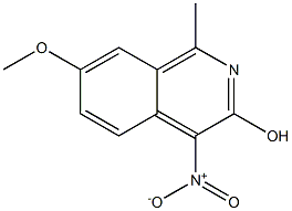 7-Methoxy-1-methyl-4-nitroisoquinolin-3-ol Struktur