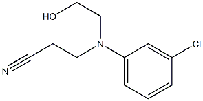 N-Hydroxyethyl-N-cyanoethyl-m-chloroanilin Struktur