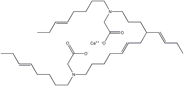 Bis[N,N-di(5-octenyl)glycine]calcium salt Struktur