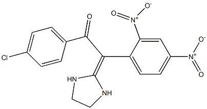 2-[(2,4-Dinitrophenyl)(4-chlorobenzoyl)methylene]imidazolidine Struktur