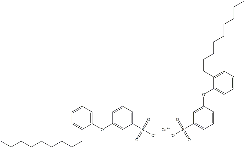 Bis[3-(2-nonylphenoxy)benzenesulfonic acid]calcium salt Struktur