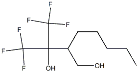 1,1-Bis(trifluoromethyl)-2-pentyl-1,3-propanediol Struktur