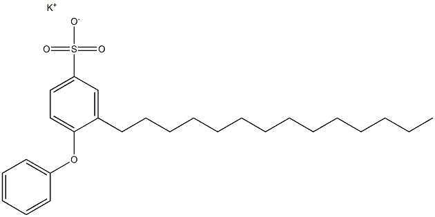 4-Phenoxy-3-tetradecylbenzenesulfonic acid potassium salt Struktur