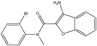 3-Amino-N-(2-bromophenyl)-N-methylbenzofuran-2-carboxamide Struktur