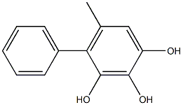 5-Methyl-4-phenylbenzene-1,2,3-triol Struktur