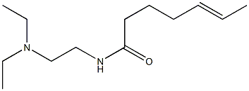 N-[2-(Diethylamino)ethyl]-5-heptenamide Struktur