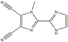 1-Methyl-2,2'-bi[1H-imidazole]-4,5-dicarbonitrile Struktur