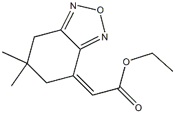 2-[(4Z)-(6,6-Dimethyl-4,5,6,7-tetrahydrobenzofurazan)-4-ylidene]acetic acid ethyl ester Struktur