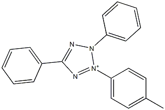 2,5-Diphenyl-3-(p-tolyl)-2H-tetrazol-3-ium Struktur