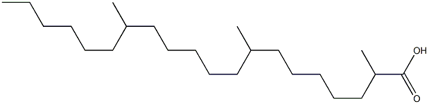 2,8,14-Trimethylicosanoic acid Struktur