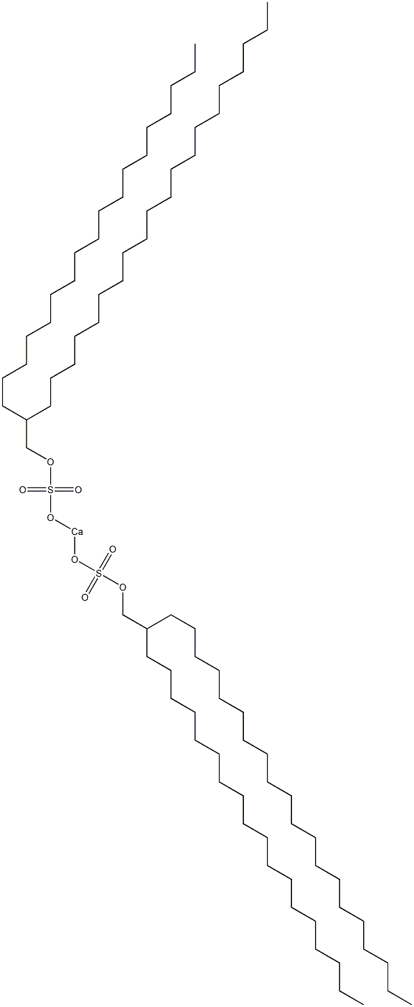 Bis(2-octadecyldocosyloxysulfonyloxy)calcium Struktur