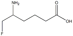 5-Amino-6-fluorohexanoic acid Struktur