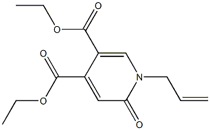 1-(2-Propenyl)-2-oxo-1,2-dihydropyridine-4,5-dicarboxylic acid diethyl ester Struktur