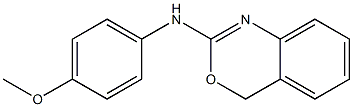 N-(4-Methoxyphenyl)-4H-3,1-benzooxazine-2-amine Struktur