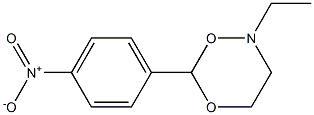 2-Ethyl-6-(4-nitrophenyl)-3,4-dihydro-2H-1,5,2-dioxazine Struktur