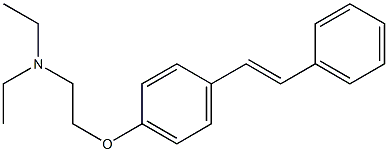 [2-(p-Styrylphenoxy)ethyl]diethylamine Struktur