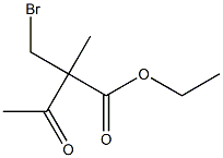 2-Bromomethyl-2-methyl-3-oxobutyric acid ethyl ester Struktur