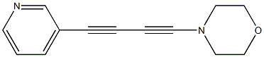 1-Morpholino-4-(3-pyridinyl)-1,3-butadiyne Struktur