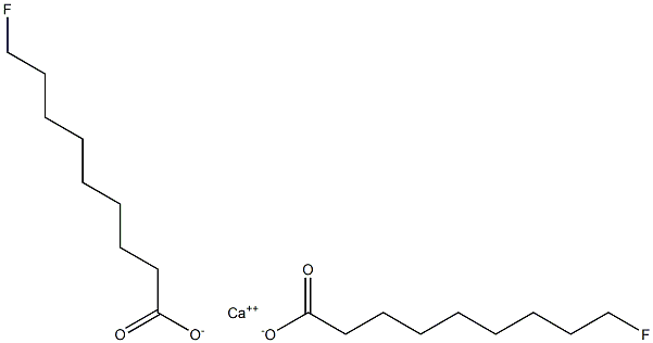 Bis(9-fluorononanoic acid)calcium salt Struktur