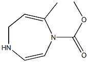 7-Methyl-4,5-dihydro-1H-1,4-diazepine-1-carboxylic acid methyl ester Struktur