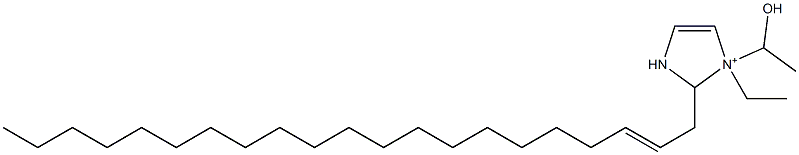 1-Ethyl-2-(2-henicosenyl)-1-(1-hydroxyethyl)-4-imidazoline-1-ium Struktur