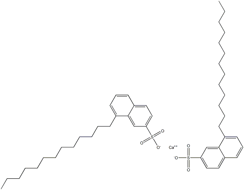 Bis(8-tridecyl-2-naphthalenesulfonic acid)calcium salt Struktur