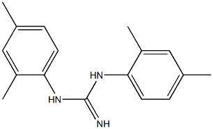 N,N'-Bis(2,4-dimethylphenyl)guanidine Struktur