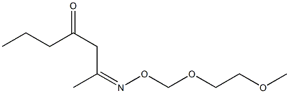 2-[(2-Methoxyethoxy)methoxyimino]-4-heptanone Struktur