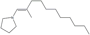 1-(2-Methyl-1-undecenyl)pyrrolidine Struktur