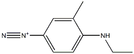 4-(Ethylamino)-3-methylbenzenediazonium Struktur