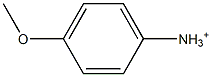 4-Methoxybenzenaminium Struktur