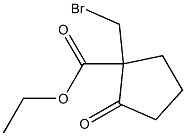 1-Oxo-2-(bromomethyl)cyclopentane-2-carboxylic acid ethyl ester Struktur