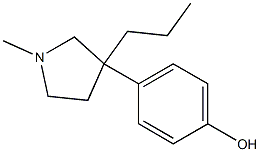 4-(1-Methyl-3-propyl-3-pyrrolidinyl)phenol Struktur