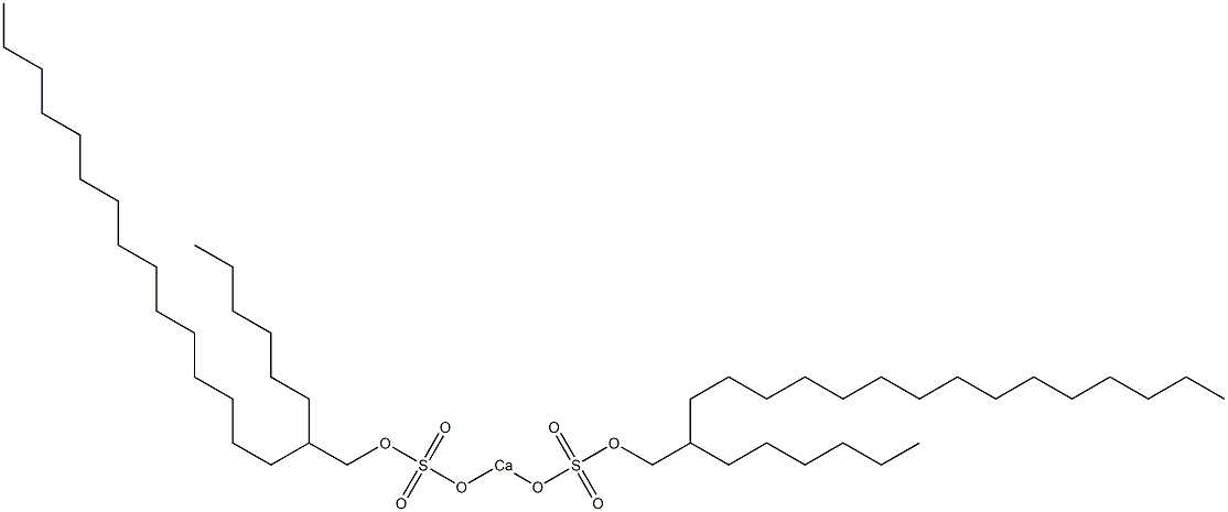 Bis(2-hexylheptadecyloxysulfonyloxy)calcium Struktur