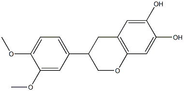 3-(3-Methoxy-4-methoxyphenyl)-6-hydroxy-7-hydroxychroman Struktur