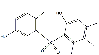 2,3'-Dihydroxy-2',4,5,5',6,6'-hexamethyl[sulfonylbisbenzene] Struktur