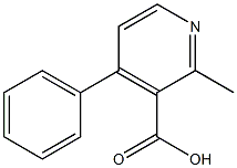 2-Methyl-4-phenylpyridine-3-carboxylic acid Struktur