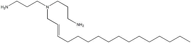 N,N-Bis(3-aminopropyl)-2-hexadecen-1-amine Struktur