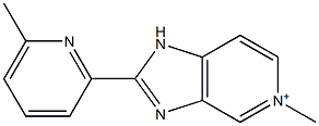 2-(6-Methylpyridin-2-yl)-5-methyl-1H-imidazo[4,5-c]pyridin-5-ium Struktur