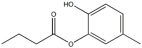 Butyric acid 2-hydroxy-5-methylphenyl ester Struktur