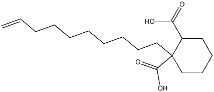 Cyclohexane-1,2-dicarboxylic acid hydrogen 1-(9-decenyl) ester Struktur