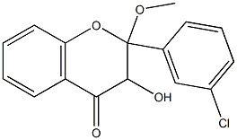 2-Methoxy-5'-chloroflavanonol Struktur