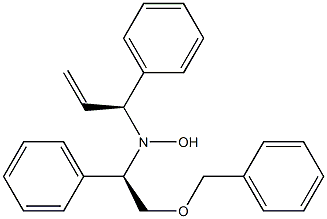 N-[(R)-2-Benzyloxy-1-phenylethyl]-N-[(1S)-1-phenyl-2-propenyl]hydroxylamine Struktur