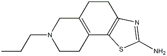 2-Amino-4,5,6,7,8,9-hexahydro-7-propyl-1-thia-3,7-diaza-1H-cyclopenta[a]naphthalene Struktur