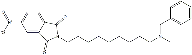 N-[9-(Methylbenzylamino)nonyl]-4-nitrophthalimide Struktur